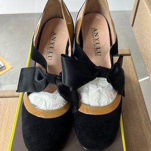 Anyi Lu 39.5 Black Jolie Pumps